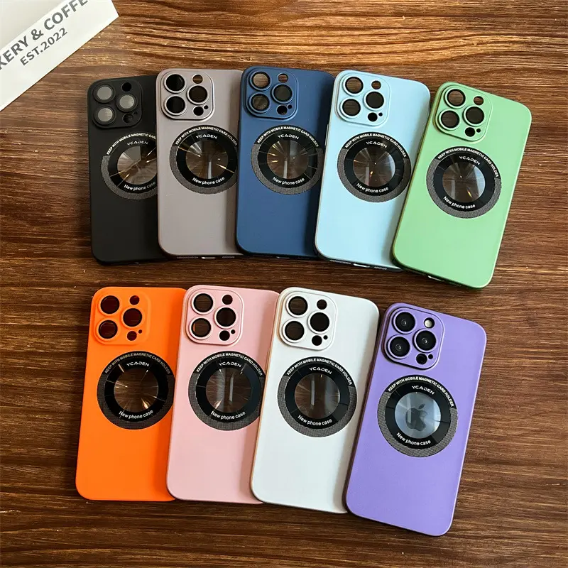 Frosted Feel Wireless Charging Electromagnetic Suction Case for iphone 13 pro max Magnetic Suction Case for iphone 11 12 14