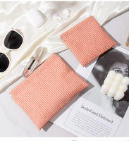 Pochette de rangement pour bijoux à fermeture automatique, mini sac portable pour maquillage et rouge à lèvres avec bouton-pression en PU, idéal pour ranger les câbles de données