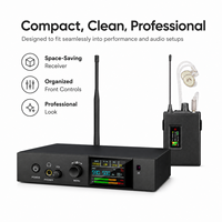 Système de monitoring intra-auriculaire stéréo EM1100-10R pour les spectacles sur scène, le studio, les répétitions de groupe, et le studio à domicile