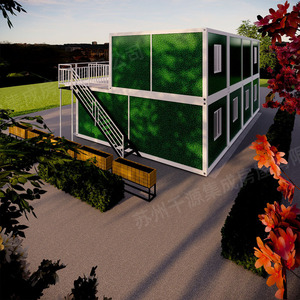 Casa Contenedor de Dos Pisos, Diseño Industrial Rectangular, Espesor Estándar para Uso en Obras de Construcción - Product Image 2