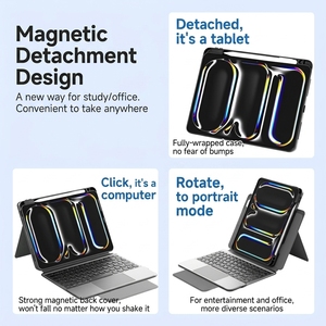 <span class=keywords><strong>Clavier</strong></span> magnétique détachable RICHISON pour iPad, support multi-angles, coque fine et légère pour tablette, <span class=keywords><strong>clavier</strong></span> magique - Product Image 3
