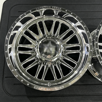 Rines Forjados Pulidos de Perfil Profundo para Camionetas 24x12 26x14 Personalizados 8x170 8x180 8x210 para GMC Sierra Chevrolet 3500 Camioneta Dually Elevada