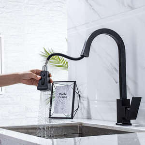 Robinet de cuisine à capteur tactile intelligent en laiton de luxe avec LED 3 voies robinet d'économie d'eau mitigeurs chauds et froids - Product Image 5