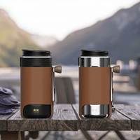 Kit de café manuel en acier inoxydable pour le café, ensemble personnalisé de 380ml 460ml pour le camping