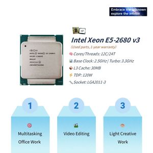 Pandl PC chơi Game RAM Bộ vi xử lý Xeon <span class=keywords><strong>E5</strong></span> 2680v3 Combo mới Mainboard <span class=keywords><strong>2680</strong></span> V3 Lga2011-3 <span class=keywords><strong>Intel</strong></span> X99 Bo mạch chủ Bộ - Product Image 2