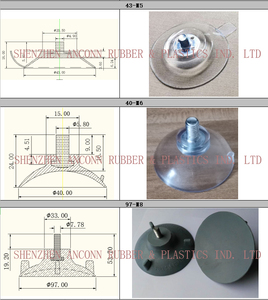 Mới 30mm PVC chân không Threaded hút cup M4 Stud nhựa tiêm khuôn <span class=keywords><strong>cap</strong></span> cho các ứng dụng khác nhau bao gồm cả đúc dịch vụ - Product Image 3