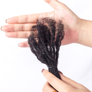 Extensions de dreadlocks 0,1-0,8 cm en cheveux humains pour hommes/femmes, tresses au crochet, extensions de dreadlocks, boucles interlockées, cheveux au crochet - Product Image 4
