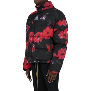 Custom Logo Casual Winter Warm Canvas Bomber <b>Jacket</b> with Single Button Closure Breathable & Windproof <b>Letter</b> Pattern for <b>Men</b> - Product Image 3