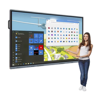 65 75 86 Zoll 20-Punkt 4K LCD-Bildschirm Smart Board für Schulunterricht Flachbildschirme mit OPS