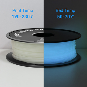 Geeetech filamento que brilla en la oscuridad <span class=keywords><strong>PLA</strong></span> 1,75mm filamento de impresora 3D de alta precisión sin encordado filamento luminoso <span class=keywords><strong>PLA</strong></span> 3D sin urdimbre - Product Image 2