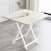 Table à manger pliante en bambou, design moderne et portable, carrée, pour petit appartement en location