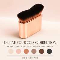 Pinceau Kabuki Applicateur de Bronzage Végétalien en Gros, Logo Personnalisé, Marque Privée, Pinceaux Corporels de Luxe pour Bronzer, OEM ODM