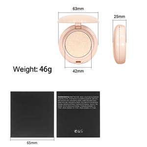 Paleta de polvo de resaltador personalizado, resaltador facial al horno, resistente al agua, larga duración, brillante, aclara el color de la piel - Product Image 5