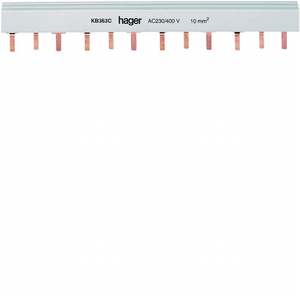 KB363C Personalizzabile con barra di distribuzione a pin Hagers 3P 63A 24 moduli DIN - Product Image 4