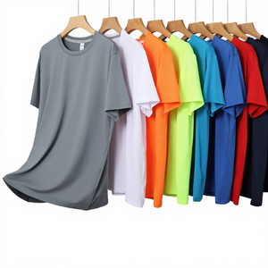 Camiseta Deportiva de Manga Corta de Secado Rápido para Jóvenes, Estilo Vintage 104, <span class=keywords><strong>Ropa</strong></span> Deportiva para Maratón, Jacquard de Seda Helada, Spandex/Poliéster en la Parte Delantera - Product Image 1