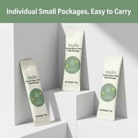 Inuline OEM personnalisée, poudre de fibres alimentaires hydrosolubles, inuline de qualité alimentaire pour boissons solides
