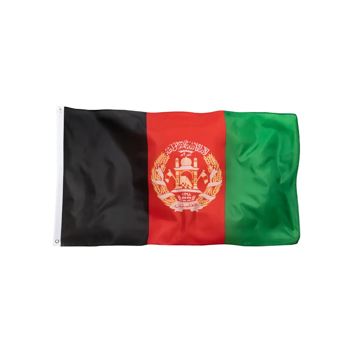 Vendita calda 3 x5ft 90x150cm Design personalizzato stampa digitale 100% poliestere paese nazionale Afghanistan bandiera afghana