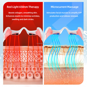 Occhiali Massaggianti per Occhi a Luce Rossa, Dispositivo di Terapia Luminosa, Dispositivo di Bellezza a Luce Rossa con Controllo Temporizzato, 4 Modalità, Timer 10 Minuti - Product Image 5