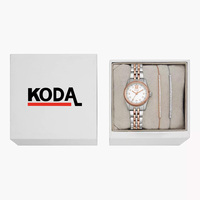 Reloj de Lujo para Mujer, Analógico, de Cuarzo, con Puntero Dorado, con Piedras Reales Azules, de Acero Inoxidable