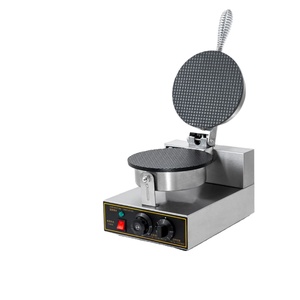 Machine à gaufres semi-automatique électrique commerciale pour cornets de crème glacée et rouleaux d'œufs - Product Image 1