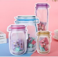 Sacs à fermeture éclair personnalisés en forme de bouteille, sacs cadeaux pour enfants, pour bonbons, biscuits, pochettes Doypack adorables pour cadeaux