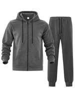 Survêtements d'hiver personnalisés avec logo, en velours décontracté, pull molletonné, pour hommes