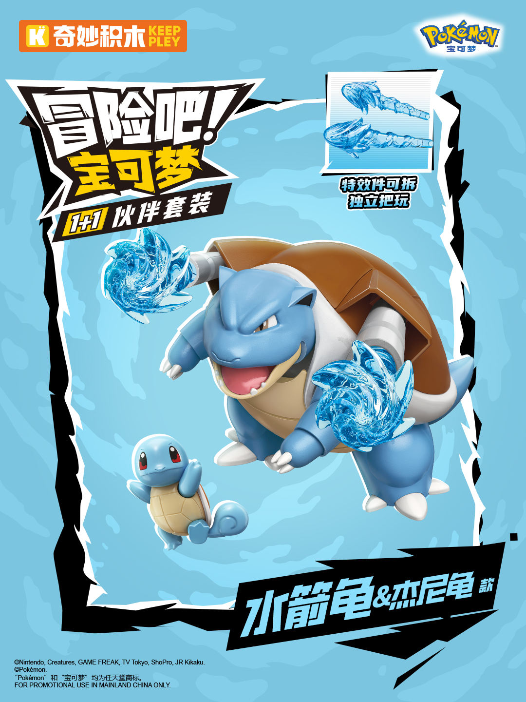 Carapuce et Blastoise k20248