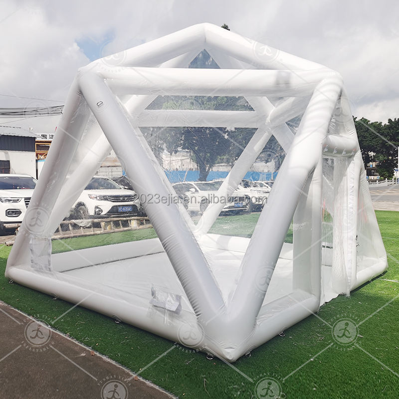 3mx3mx3m Outdoor Camping Inflatable Clear Pyramid Bubble Tent for ...