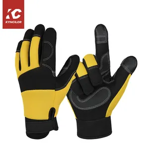 Gloves Multicolor Outdoor Garden Working Goat grain Leather Mechanics Tactical Safety Gloves