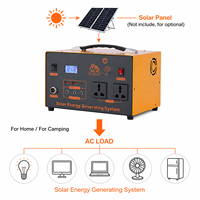 Station d'alimentation portable Rapid-Charge pour quai de chargement 500W 360Wh, batterie industrielle avec ports USB-A, Type-C, DC et prise universelle UK