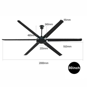 80inch large industrial ceiling fans 2m large commercial electric fan