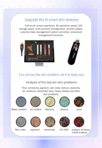 Máquina de Hidroterapia de Oxígeno 11 en 1 de Alta Venta para el Cuidado Facial, Rejuvenecimiento de la Piel Antienvejecimiento, Dermoabrasión con Analizador de Piel y Cuero Cabelludo con IA - Product Image 6