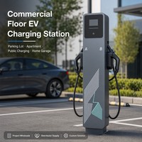 Nueva Estación de Carga para Vehículos Eléctricos de 22kW Tipo 1/Tipo 2 GB NACS, Inteligente, con OCPP, APP, WiFi, RFID, CE, LCD, OEM, IP65, para Hogar y Fábrica