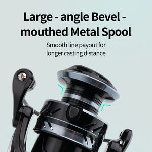 High Quality 5.2:1 Metal Spool For Lake Ocean Professional Handle Saltwater Spinning Fishing <strong>Reels</strong> Equipment Fishing Gear - Product Image 3