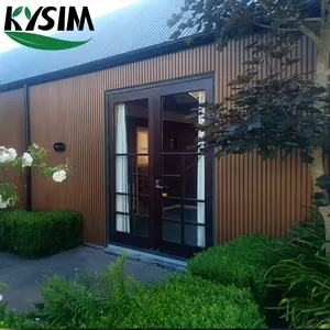 Prefab House Building Board Luxury Waterproof Plastic Wood Composite WPC Exterior Wall Panel Wall Cladding