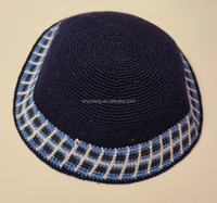 Fábrica de punto personalizado Kippah, ganchillo Kippa judío, Yarmulka, Kipot, Judaica Kipa, cabeza que cubre Kippot, Skullcap, boda Kipah