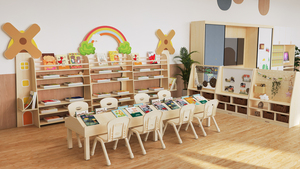 Meubles de classe modernes pour la garderie, l'école maternelle et l'école Montessori, bureaux et chaises pour enfants de la maternelle, garderie - Product Image 6