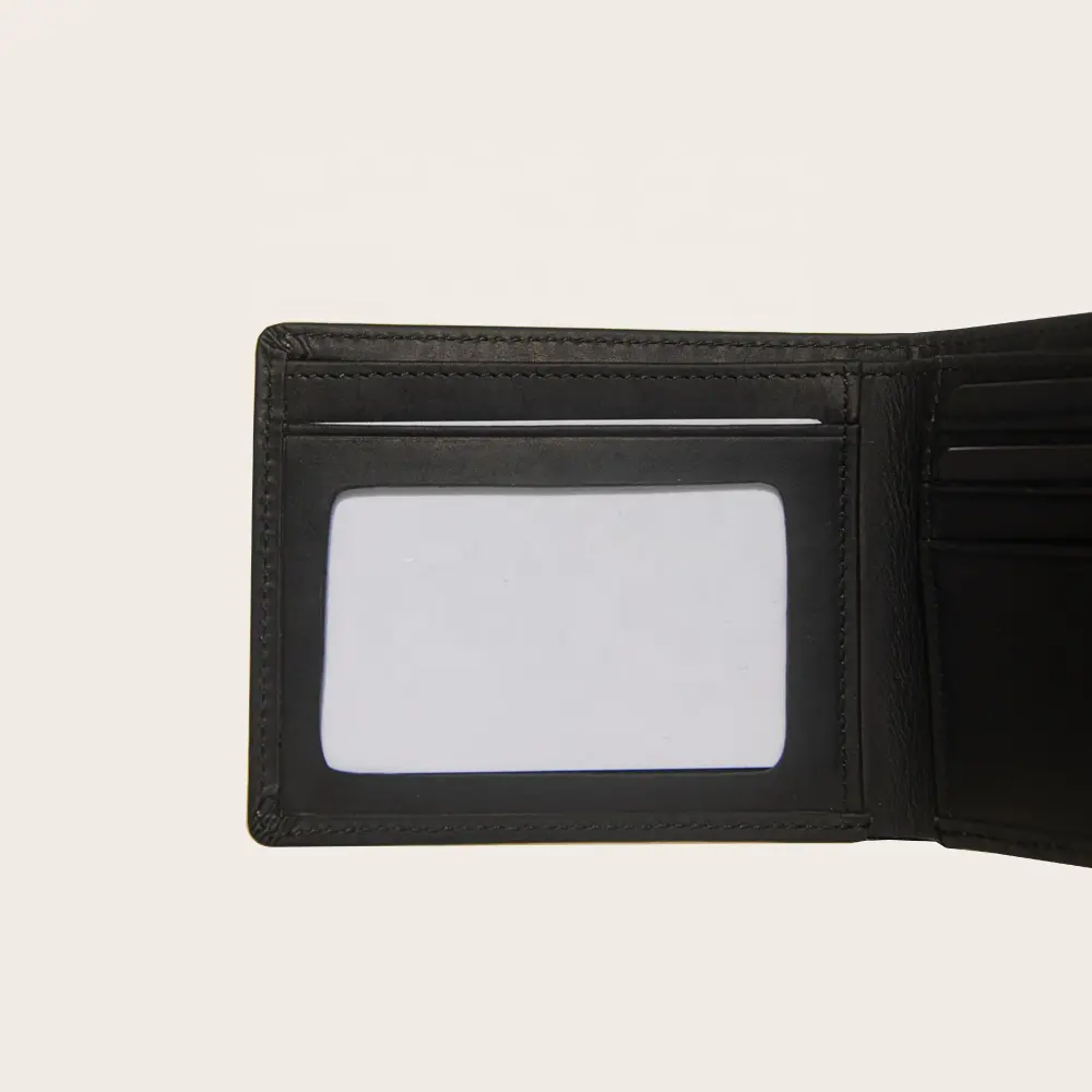 2022 New Designer Custom Logo Credit Cards Rfid Wallet Genuine Leather For Mens Slim Leather Wallet
