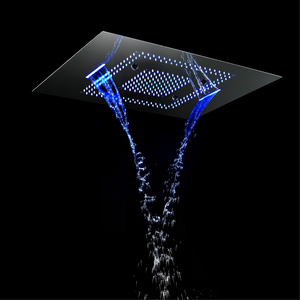 HIDEEP Bathroom Rainfall <strong>Shower</strong> Panel Remote Control LED <strong>Lights</strong> 304 SUS Top Showerhead Embedded Ceiling Mounted <strong>Shower</strong> Head - Product Image 3