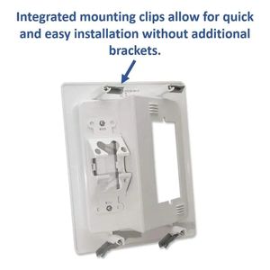 壁掛けフラットパネルテレビ接続キット テレビ裏 電源コンセント隠し 電源コードケーブル配線管理ボックス - Product Image 4