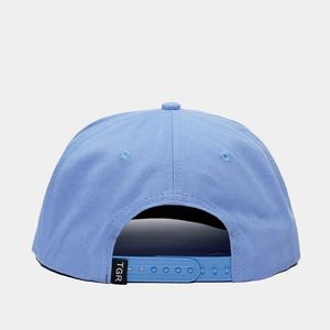 Gorra de Béisbol de 5 Paneles con Visera Plana y Cierre a Presión, Personalizable con Logotipo OEM, de Algodón Azul con Bordado y Cuerda - Product Image 6