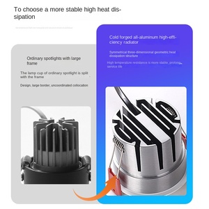 <span class=keywords><strong>Spot</strong></span> <span class=keywords><strong>LED</strong></span> encastré intelligent CCT COB 7W 10W de bonne qualité, sans cadre, anti-éblouissement, personnalisable, compatible Tuya SAA, pour la maison - Product Image 4