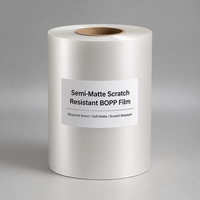 Película de Laminación Térmica BOPP, Semibrillante, Satinada, con Bajo Brillo, para Cajas de Pastel y Embalaje