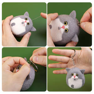 ชุดทำผ้าสักหลาดขนแกะแบบ DIY เข็มสำหรับสัตว์ - Product Image 4