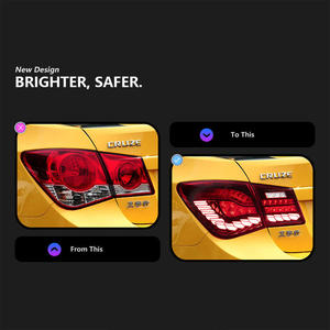 알린트릭스 신형 LED 드래곤 스케일 러닝 라이트 시퀀셜 방향지시등 12V 2009-2014 쉐보레 크루즈 테일 라이트 어셈블리 - Product Image 4