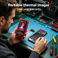 Caméra thermique FR03D pour la réparation mobile, caméra infrarouge pour la détection de fuites d'eau, la maintenance électrique et la réparation de panneaux solaires
