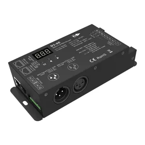 D3-XE 3 kanal DMX512 RGB RDM dekoder DMX Splitter RJ45 PWM LED aydınlatma sönük