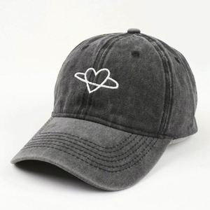 Custom Heart Embroidery Logo Vintage Trucker Hat Washed Cloth Trucker Hat Plain Your Own Design Trucker Hat Wholesale - Product Image 2