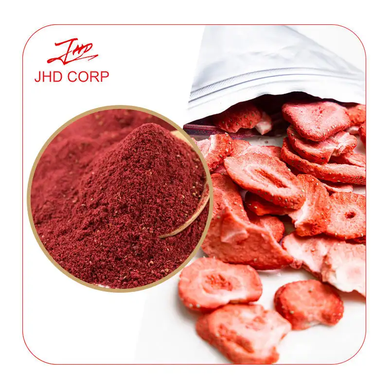 JHD Supply Organic Freeze Dried Strawberry Flavour Fruit Powder