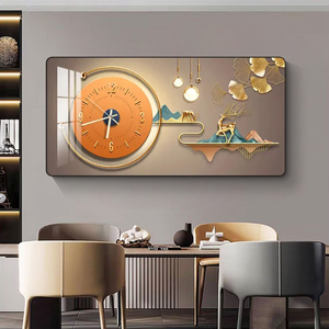 <span class=keywords><strong>Orologio</strong></span> da Parete Moderno in Cristallo e Porcellana, Decorazione Artistica per Ristorante, <span class=keywords><strong>Soggiorno</strong></span>, Casa, Silenzioso e Semplice - Product Image 1